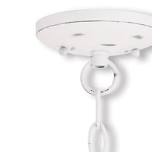 Load image into Gallery viewer, Three Light Metal Dimmable Chandelier With Shades - White