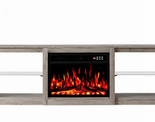 Load image into Gallery viewer, Fireplace Entertainment Center With Fireplace (734208) - Black