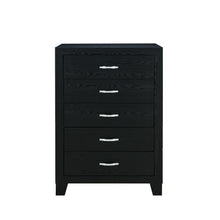Load image into Gallery viewer, 49" Wood Five Drawer Dresser - Black