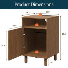 Load image into Gallery viewer, Nightstand With Charging Station & Storage