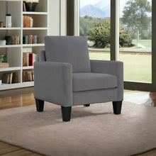 Load image into Gallery viewer, Upholstered Arm Chair - Gray And Black