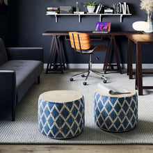 Load image into Gallery viewer, Edgeley - Handcrafted Round Pouf