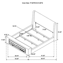 Load image into Gallery viewer, Sebastian - Upholstered Bed With Built-In Flame Visualizer And Bluetooth Speaker