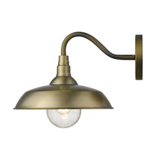Load image into Gallery viewer, Burry 1-Light Wall Light - Antique Brass