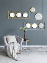 Load image into Gallery viewer, 3 Mirror Piece Wall Mirror InRectangular Frame, Home Wall Decor For Bedroom Living Room