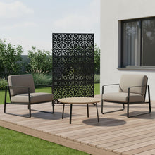 Load image into Gallery viewer, Three Panel Screen Room Divider (562846) - Black