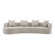 Load image into Gallery viewer, Elegant Curved Sectional Sofa With Full Foam Comfort