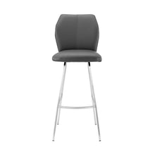 Load image into Gallery viewer, 38" Counter Height Bar Chair - Gray / Silver