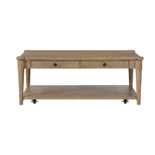 Load image into Gallery viewer, Cocktail Table With Two Storage Drawers And Casters