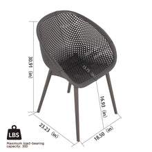 Load image into Gallery viewer, 2 Piece Durable Single Chair With Mesh Hollow Out Design