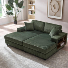Load image into Gallery viewer, Convertible Sectional Sofa, Sleeper Oversized Living Room Lounge