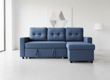 Load image into Gallery viewer, Convertible L Shaped Sectional Sleeper Sofa Bed, Saving Pull Out Couch