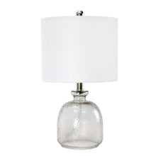 Load image into Gallery viewer, Textured Table Lamp With Drum Shade - Light Gray
