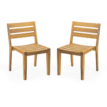 Load image into Gallery viewer, Outdoor Dining Side Chair (Set of 2) - Teak Finish