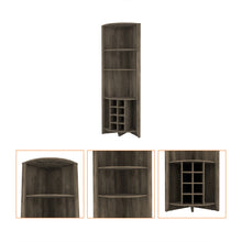 Load image into Gallery viewer, 71" Wood Corner Bar Cabinet - Gray