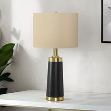 Load image into Gallery viewer, Lighting, Table Lamp, Resin, Contemporary - Black / Cream