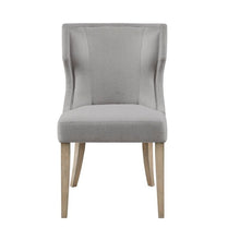 Load image into Gallery viewer, Upholstered Wingback Dining Chair - Light Gray