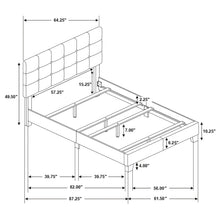 Load image into Gallery viewer, Tufted Panel Bed With Modern Upholstered Design
