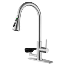 Load image into Gallery viewer, 3 In 1 Kitchen Faucet With LED Temperature Display, Pull Down Sprayer