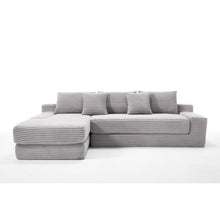 Load image into Gallery viewer, Modern L - Shaped Sectional Couch With Memory Foam