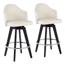Load image into Gallery viewer, Ahoy - Contemporary Fixed Height Counter Stool With Round Footrest (Set of 2)