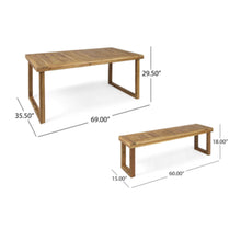 Load image into Gallery viewer, Outdoor Dining Set - Sandblast Natural Finish