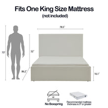 Load image into Gallery viewer, Lucas - Tall Headboard Upholstered Bed