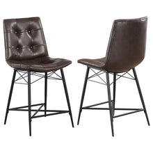 Load image into Gallery viewer, Counter Height Stools & Padded Seat (Set of 2)