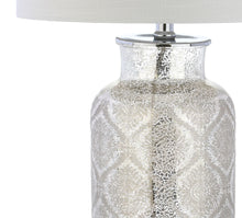 Load image into Gallery viewer, 25'' Table Lamp With Drum Shade - Clear / Silver