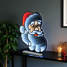 Load image into Gallery viewer, Christmas Santa Tabletop Sign With LED (633794) - Red / White