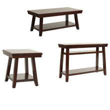 Load image into Gallery viewer, 3 Piece Occasional Table Se, Coffee Table, End Table & Sofa Table - Walnut