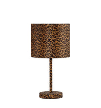 Load image into Gallery viewer, 19" Metal Bedside Table Lamp With Orange And Black Drum Shade - Orange And Black