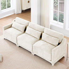 Load image into Gallery viewer, Elegant Sofa With Ergonomic Design And Lumbar Pillows