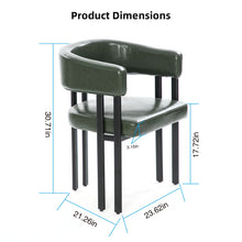 Load image into Gallery viewer, Modern Dining Upholstered Barrel Chair With Curved Back And Armrests