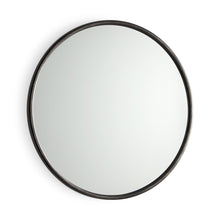 Load image into Gallery viewer, 36" Metal Round Framed Accent Mirror - Black