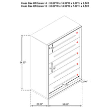 Load image into Gallery viewer, Prescott - 5 Drawer Bedroom Chest With Mitered Trim - Taupe
