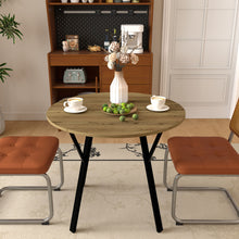 Load image into Gallery viewer, Round Dining Table, For 2 - 4 People - Rustic Brown
