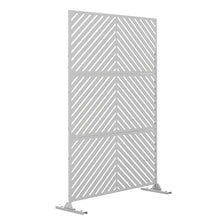Load image into Gallery viewer, Three Panel Screen Room Divider (562889) - White