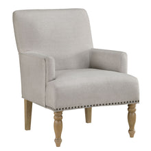 Load image into Gallery viewer, Alice - Upholstered Arm Chair With Nailheads - Beige