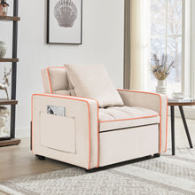 Load image into Gallery viewer, Modern 3 In 1 Sofa Bed Chair, Adjustable Recliner