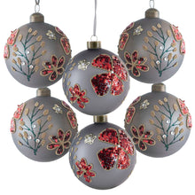 Load image into Gallery viewer, Glass Decorative Hanging Ball Christmas Tree Ornaments For Holiday Party Decorations