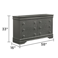 Load image into Gallery viewer, Blaze - Modern 6 Drawer Dresser