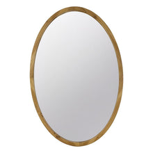 Load image into Gallery viewer, 35" Oval Solid Framed Accent Mirror - Brown