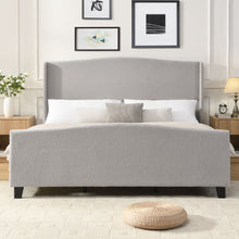 Load image into Gallery viewer, Platform Bed Frame With Tall Headboard And High Footboard