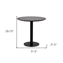 Load image into Gallery viewer, Rounded Steel Bar Table - Black