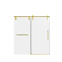 Load image into Gallery viewer, Frameless Single Sliding Shower Doors With Towel Rail & Handle