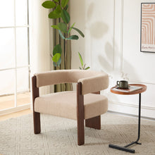 Load image into Gallery viewer, Modern Upholstered Accent Arm Chair With Barrel Back Design