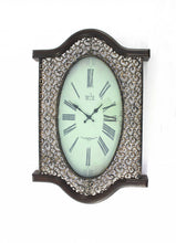 Load image into Gallery viewer, Oval Analog Wall Clock - Antiqued Bronze