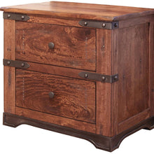 Load image into Gallery viewer, 29" Two Drawer Nightstand - Wood Brown