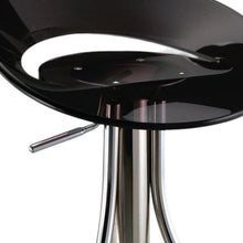 Load image into Gallery viewer, Contemporary Metal And Heavy Duty Plastic Low Back Adjustable Height Bar Chair - Black
